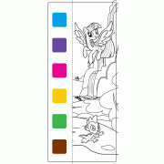 MY LITTLE PONY สมุดภาพระบายสีแบบพกพา Dream Team  + สีน้ำและพู่กัน